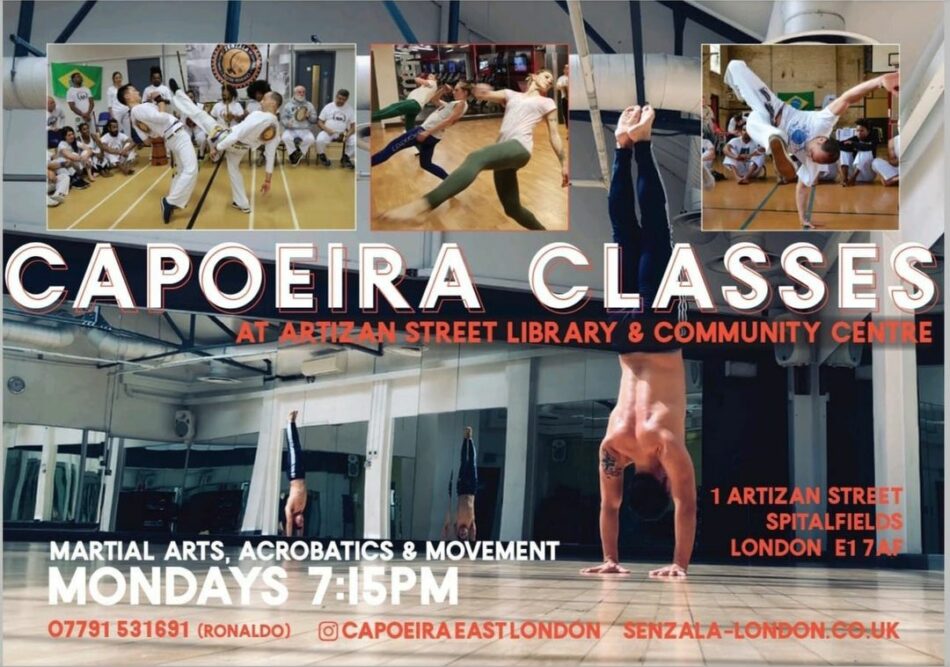 Monday capoeira classes in London Liverpool Street